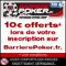 Barrière Poker vous offre 10 euros !