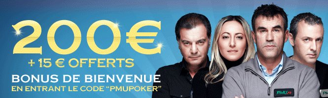 15 euros pmu poker